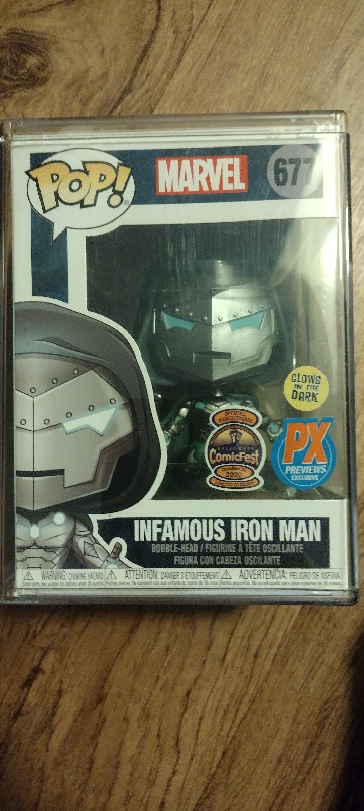Infamous Iron Man Funko Pop w/ protector