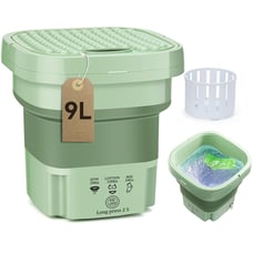 Portable Washing Machine, 9L Large Foldable Washer Machine and Dryer