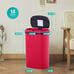 NEW Kitchen Trash Can with Lid, 13 Gallon Automatic Garbage Can