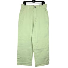 Everlane The Organic Wide Leg Pant Womens Size 14 High Rise Jean Mint Green 90s