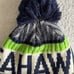 New Era NFL Seattle Seahawks Beanie Hat with Pompom