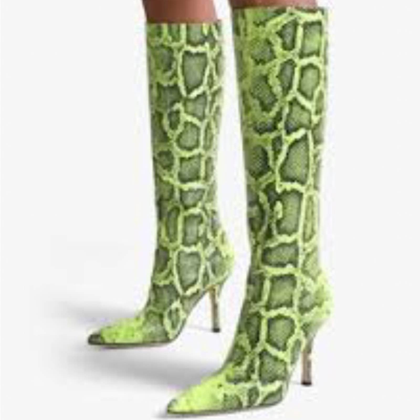 Paris Texas Python Print Mama Boots