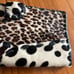 Animal print leather wallet