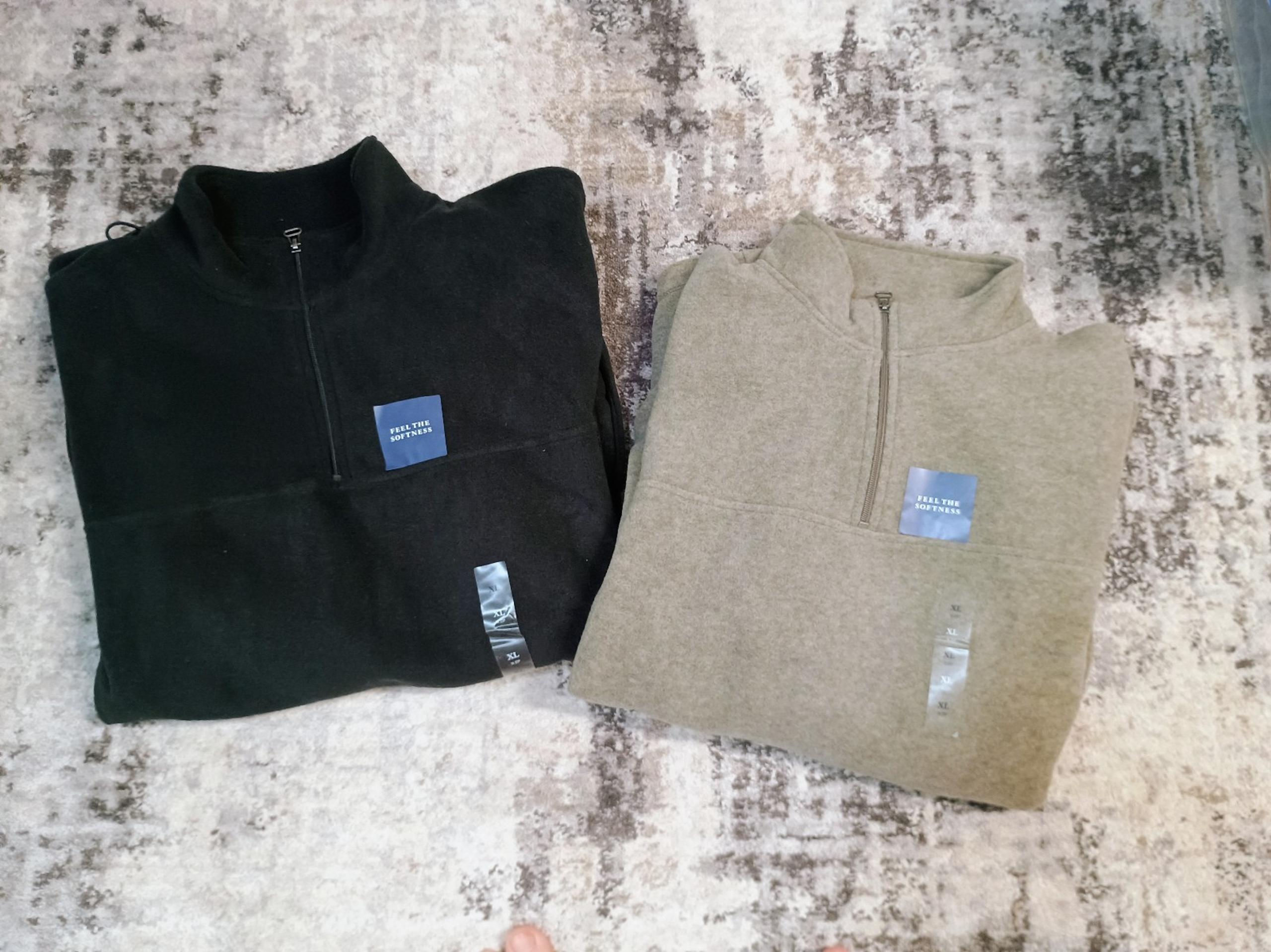 Croft & Barrow Men's Fleece 1/4 Zip Pullovers. Sz. XL NWOT