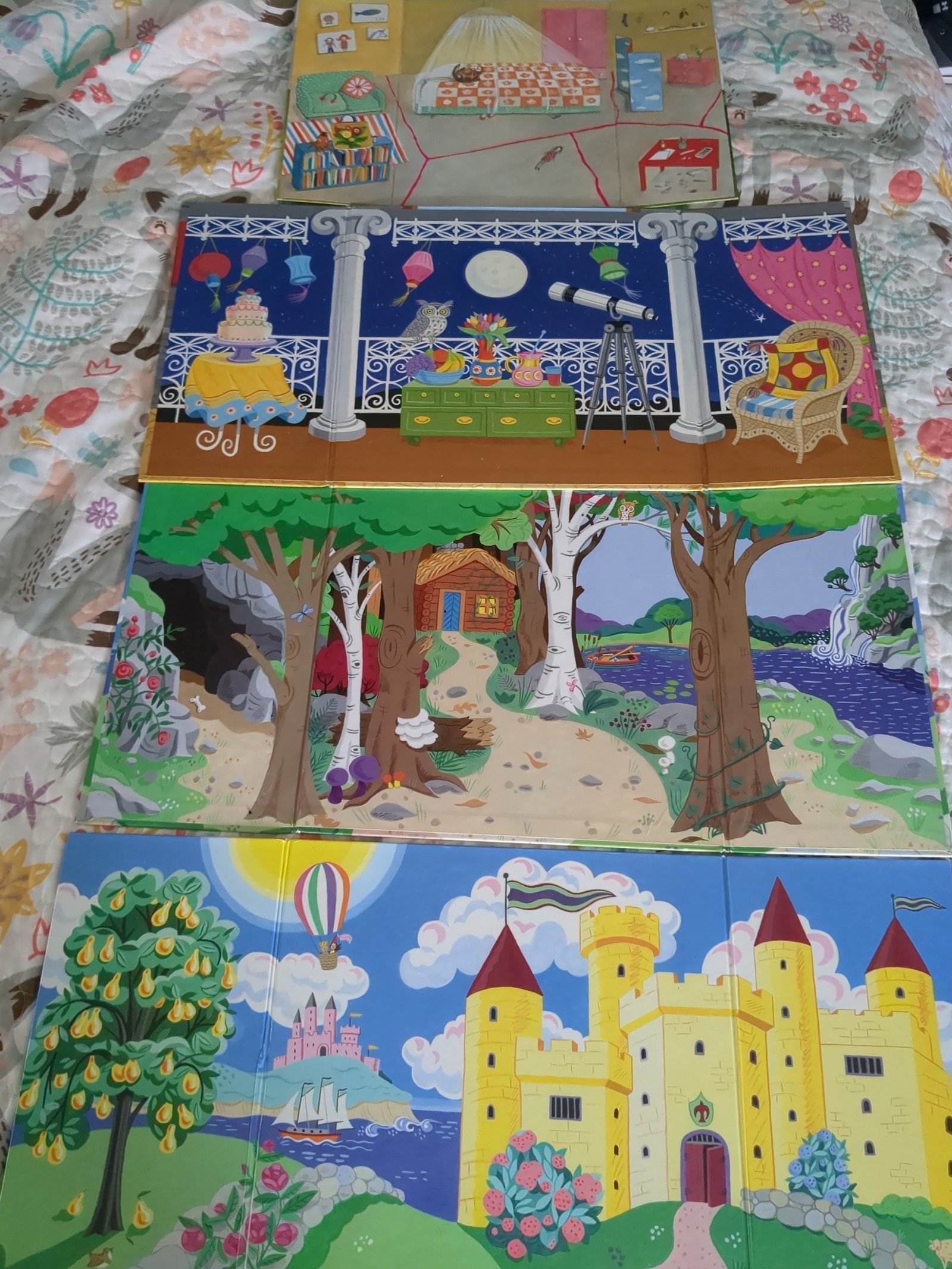 Vintage pretend play double sided backgrounds Montessori learning