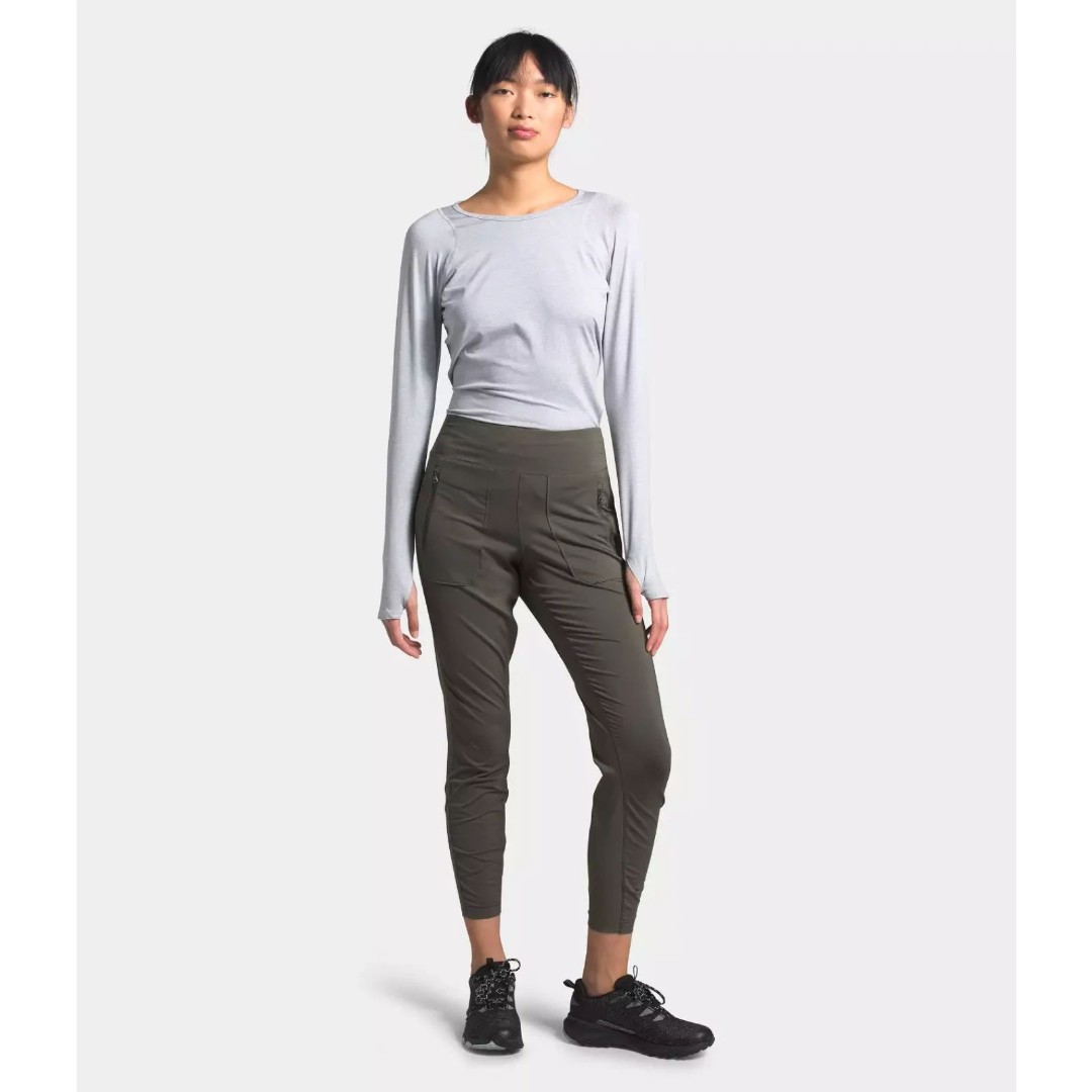 NWT The North Face Women's Paramount Hybrid High-Rise Tight, New Taupe Green, M