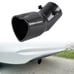 New Carbon Heart Shaped Stainless Steel Car Exhaust Pipe Muffler Tip Curved