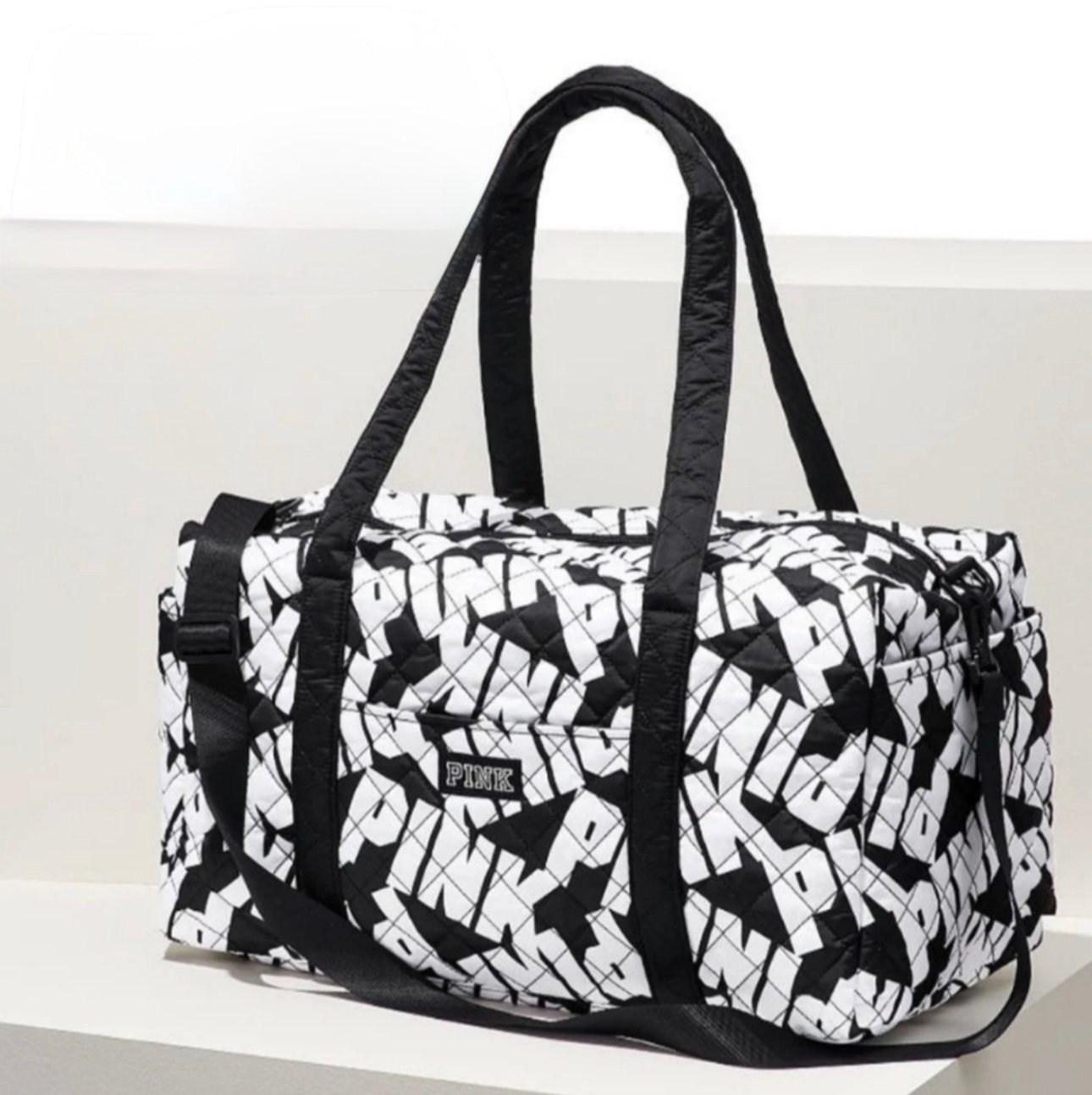 Victorias Secret PINK Large Duffle Bag Quilted Travelling Bag