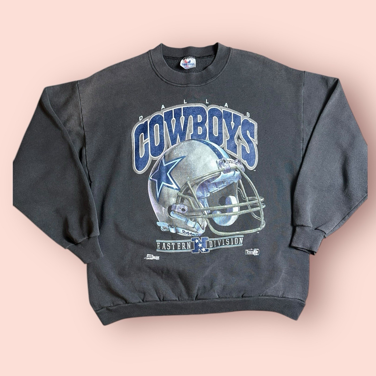 Vtg 90s Dallas Cowboys Sweatshirt Mens XL Big Helmet Salem Sportswear Crewneck