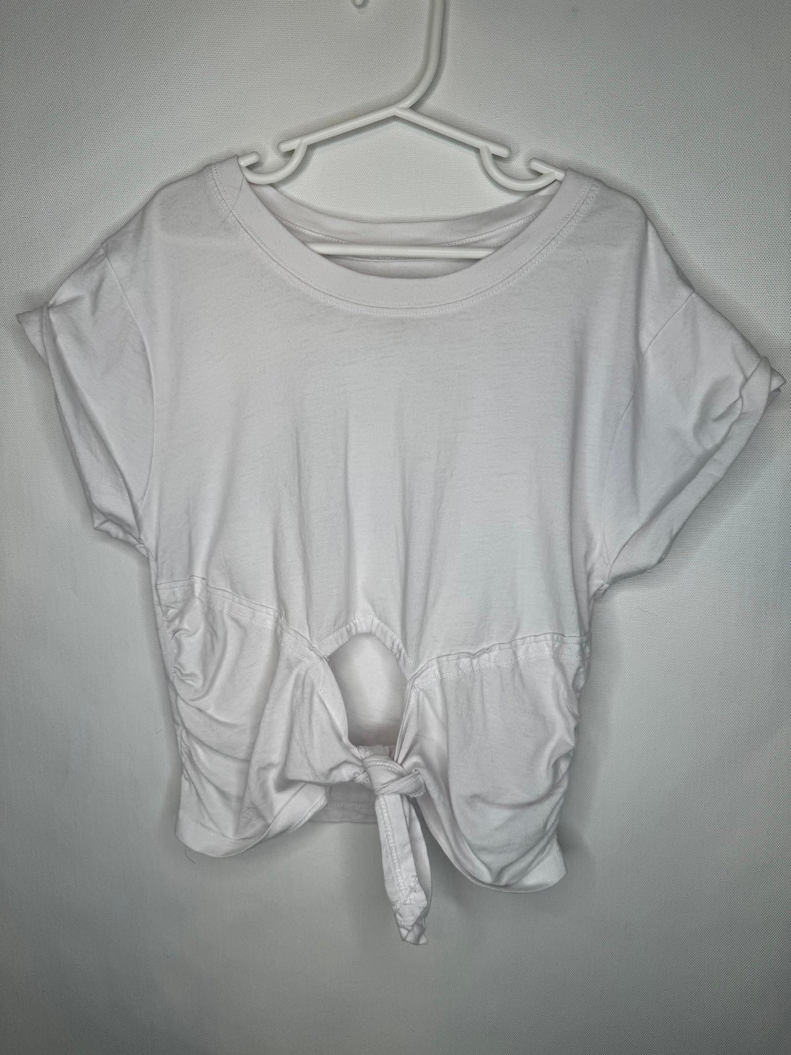 white crop top