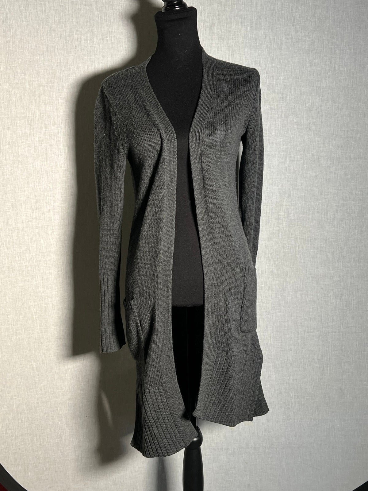 Athleta 100% Wool Long Cardigan- XXS