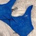 ADAPT X WHITNEY ANIMAL SEAMLESS TWIST FRONT BRA XL BLUE