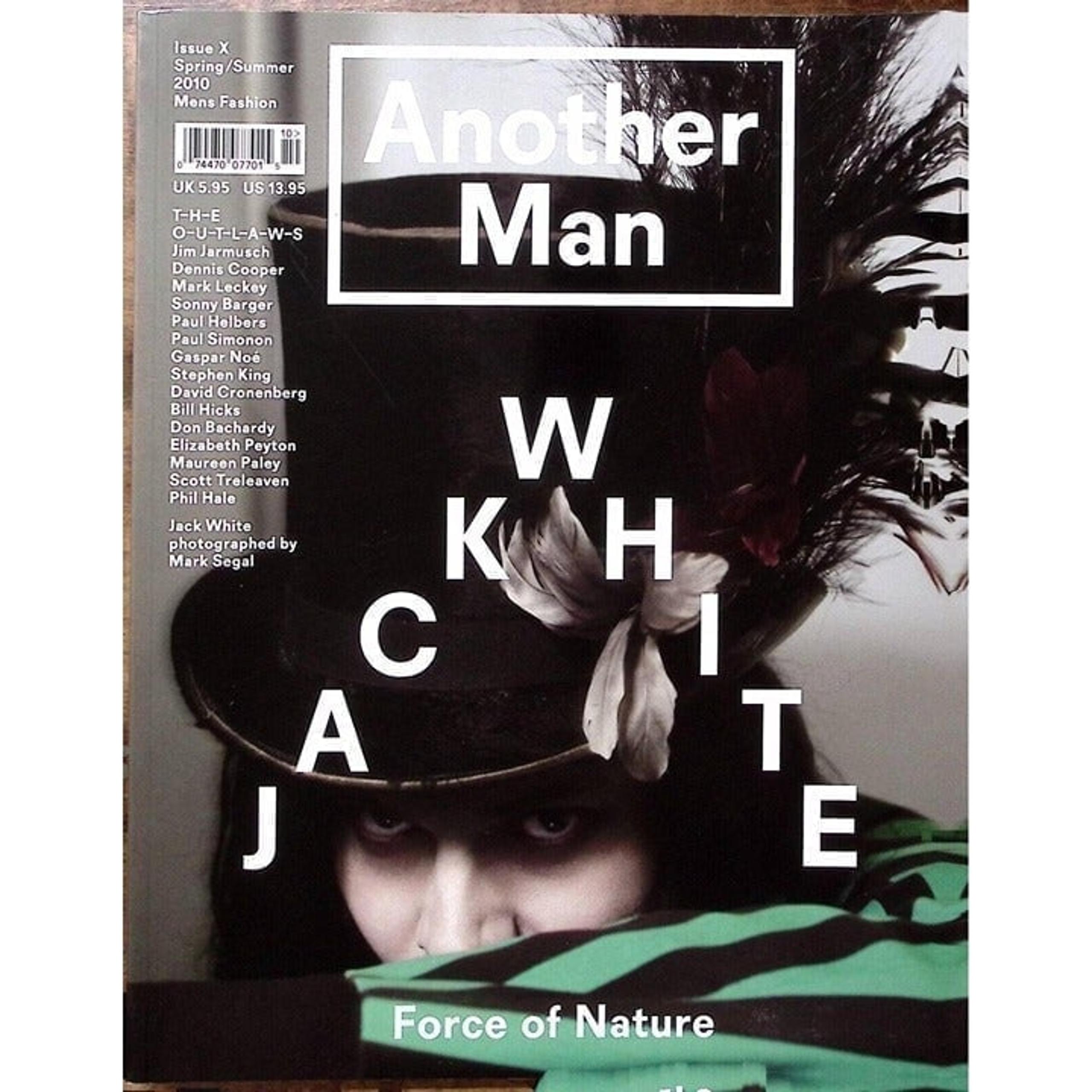 JACK WHITE UK ANOTHER MAN MAGAZINE SPRING/SUMMER 2010 WHITE STRIPES Z3096