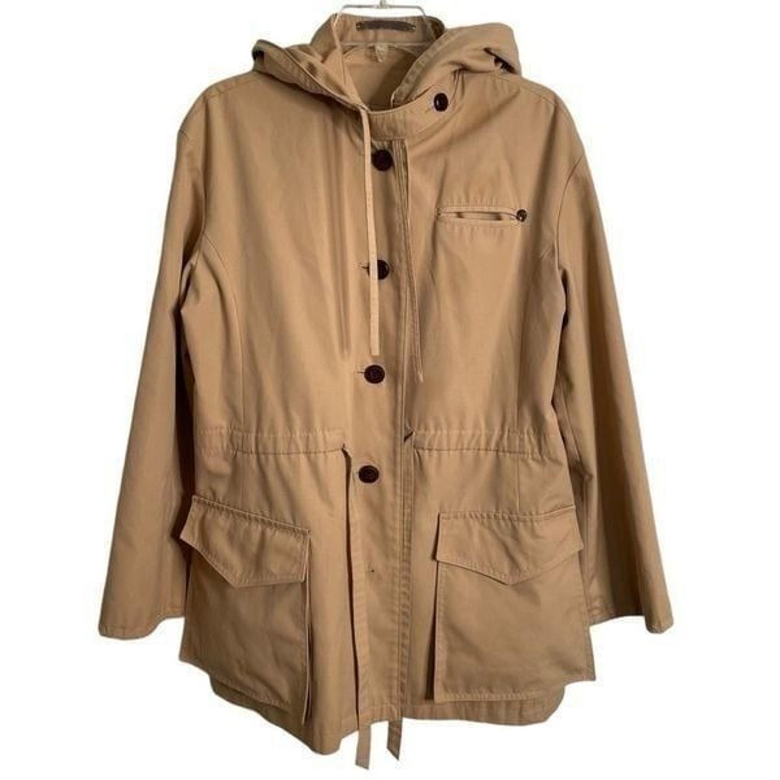 Vtg Etienne Aigner Womens Short Tan Trench Coat 6 Classic Khaki Belted Old Money