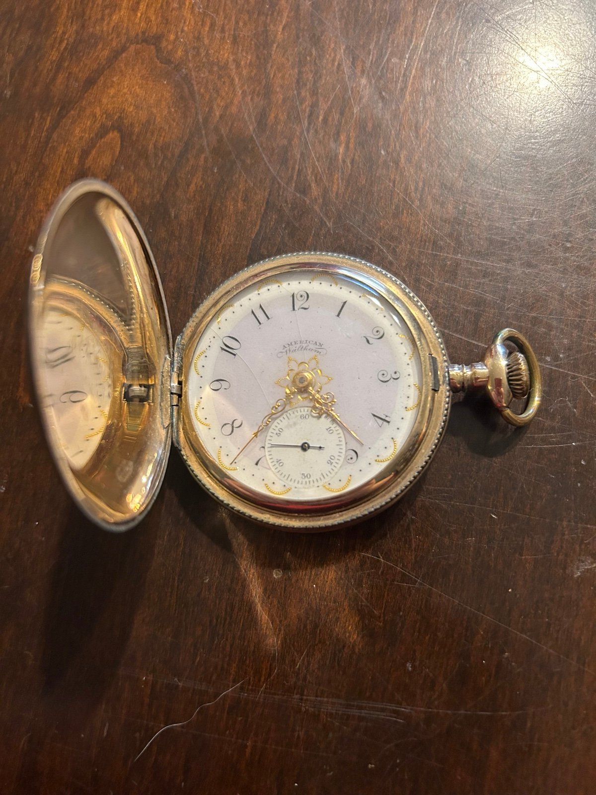 1901 Waltham Pocket Watch engraved