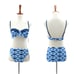 MICHAEL KORS Women S Bikini New Navy Blue Padded Swimsuit Cruise 2020 NEW
