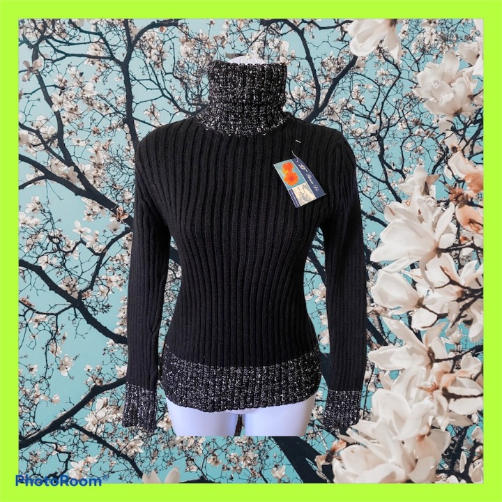 Turtleneck Knit Long Sleeve Sweater