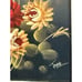 Vintage Miniature Framed Oil Painting Floral Signed