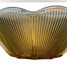 Vintage amber glassware bowls