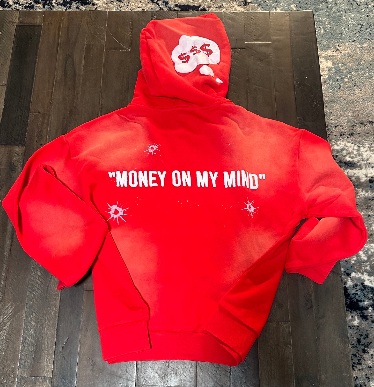 Exclusive Paper Club “Money On My Mind” Red Hoodie