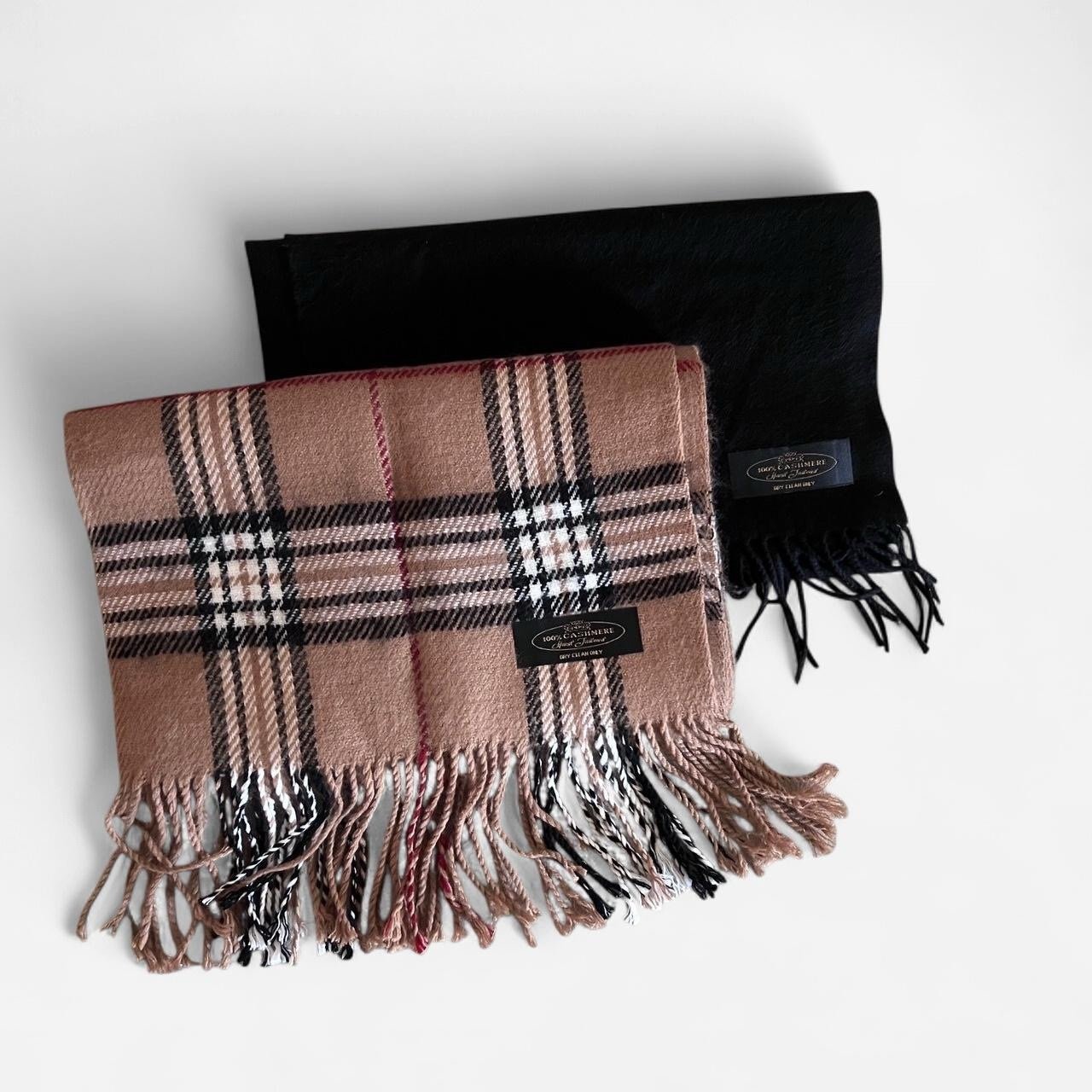 Vintage cashmere scarf bundle