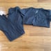 Adar gray scrub set xs