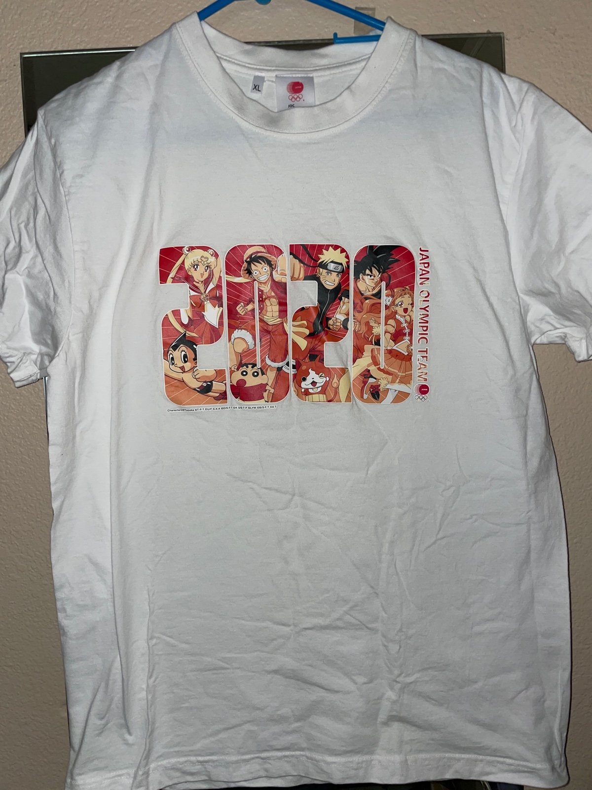 RARE Tokyo 2020 Olympic Games Anime Characters T-Shirt XL ~ JOC Official