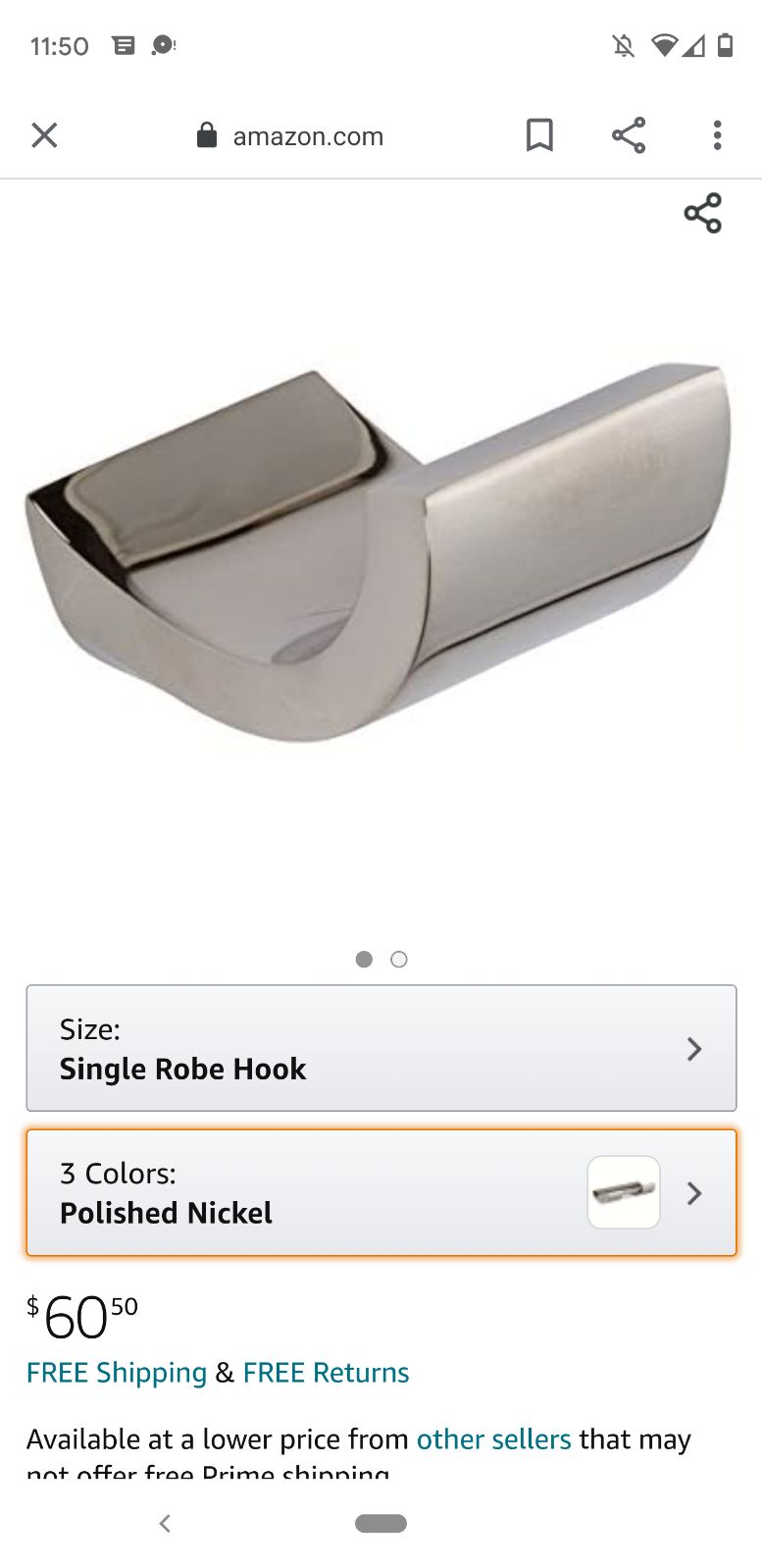 GINGER robe hook