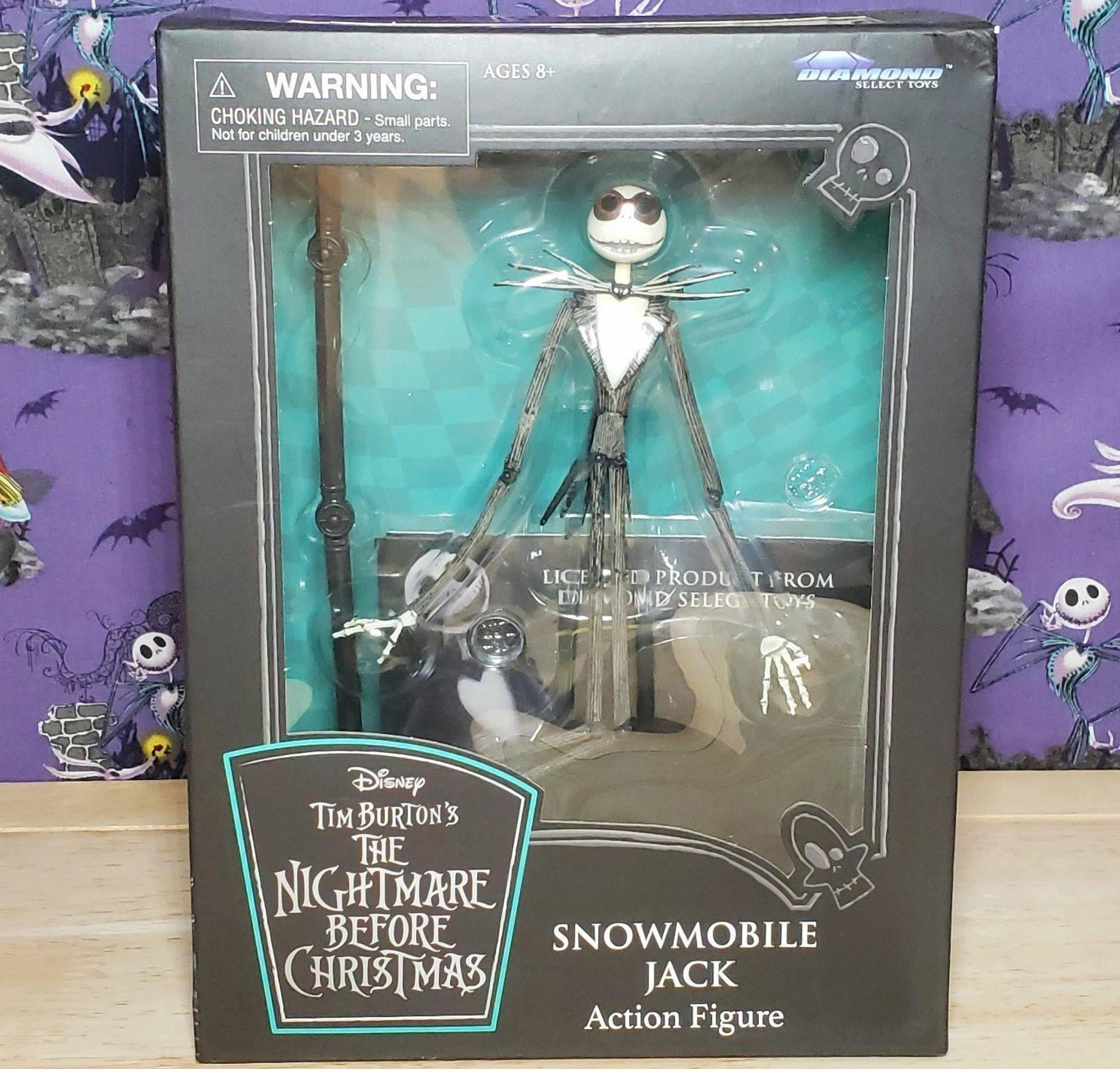 Diamond Select NBC Nightmare Before Christmas Snowmobile Jack Action Figure New