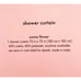 NWT Kate Spade Shower Curtain, Sunny Flower 72 x72