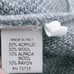ELISABETTA Grey Check Fringed Wool Alpaca Sweater Poncho L/XL