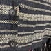 Vintage wool blend vest with tasseled hem