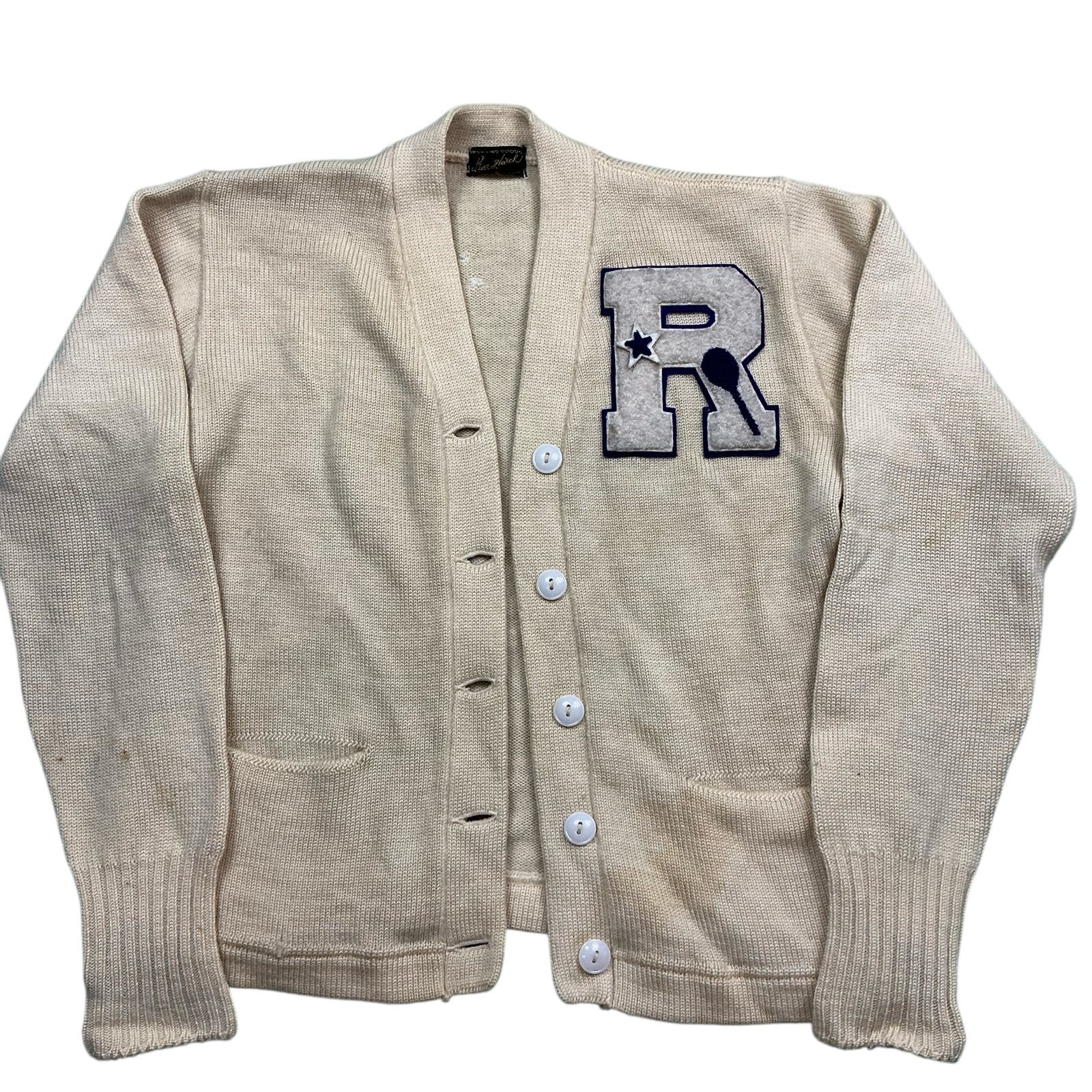 Vintage 1940s Bill Hatch wool varsity letterman’s sweater Womens S