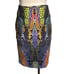 McQ Alexander McQueen Multi Color Snake Skin Pattern Pencil Skirt Size M