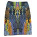 McQ Alexander McQueen Multi Color Snake Skin Pattern Pencil Skirt Size M