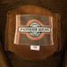 Vintage Pioneer Wear Brown Suede Leather Sherpa Lined Western Vest Size 48 XL