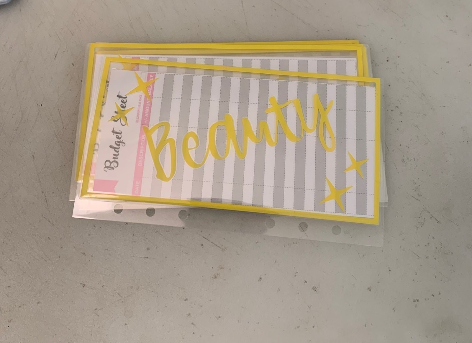 Cash Savings Envelopes