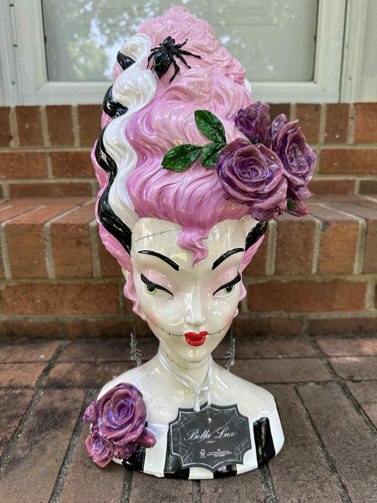 NEW Bella Lux Lady Frankenstein Bust Halloween Summerween Decoration