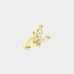 Gold Butterfly Nose Ring Clip Cuff Jewelry Rhinestone Crystal Accessories