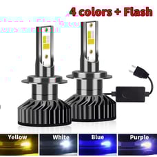 4 COLORS LED HEADLIGHTS / 5TH MODE FLASHING