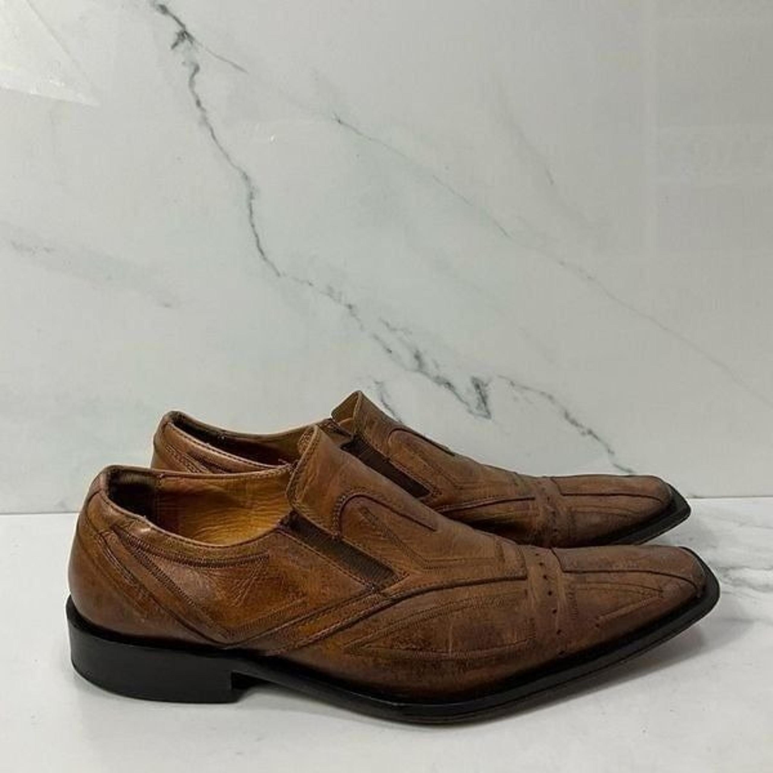 IMPULSE By Steeple Gate Slip On Leather Dress Shoes