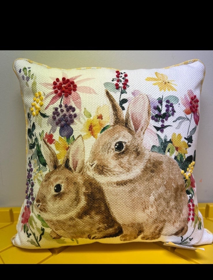 Easter Bunny plush pillow