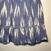 Saylor Blue Ikat Zinnia Smocked Ruffle Mini Dress - Medium
