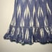 Saylor Blue Ikat Zinnia Smocked Ruffle Mini Dress - Medium