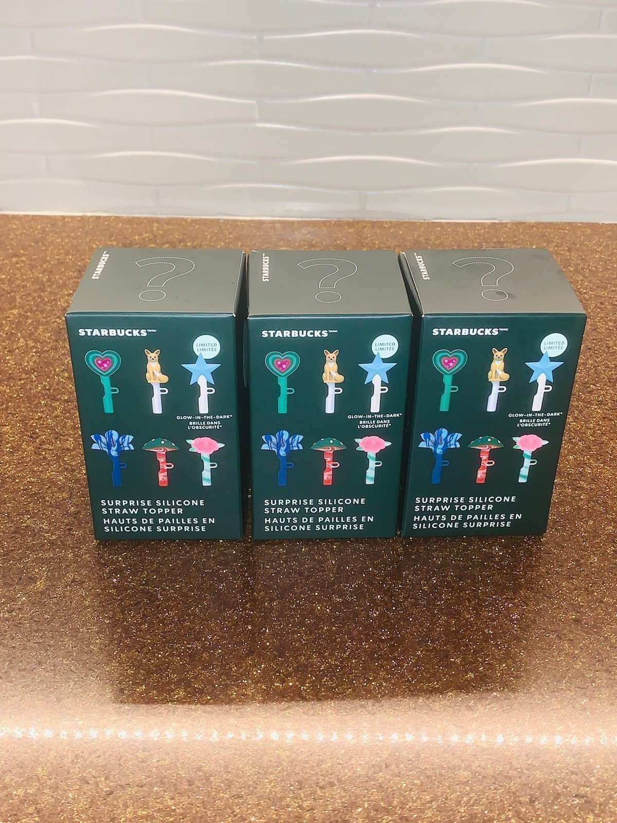 Starbucks Mystery Straw Toppers *Set Of 3*