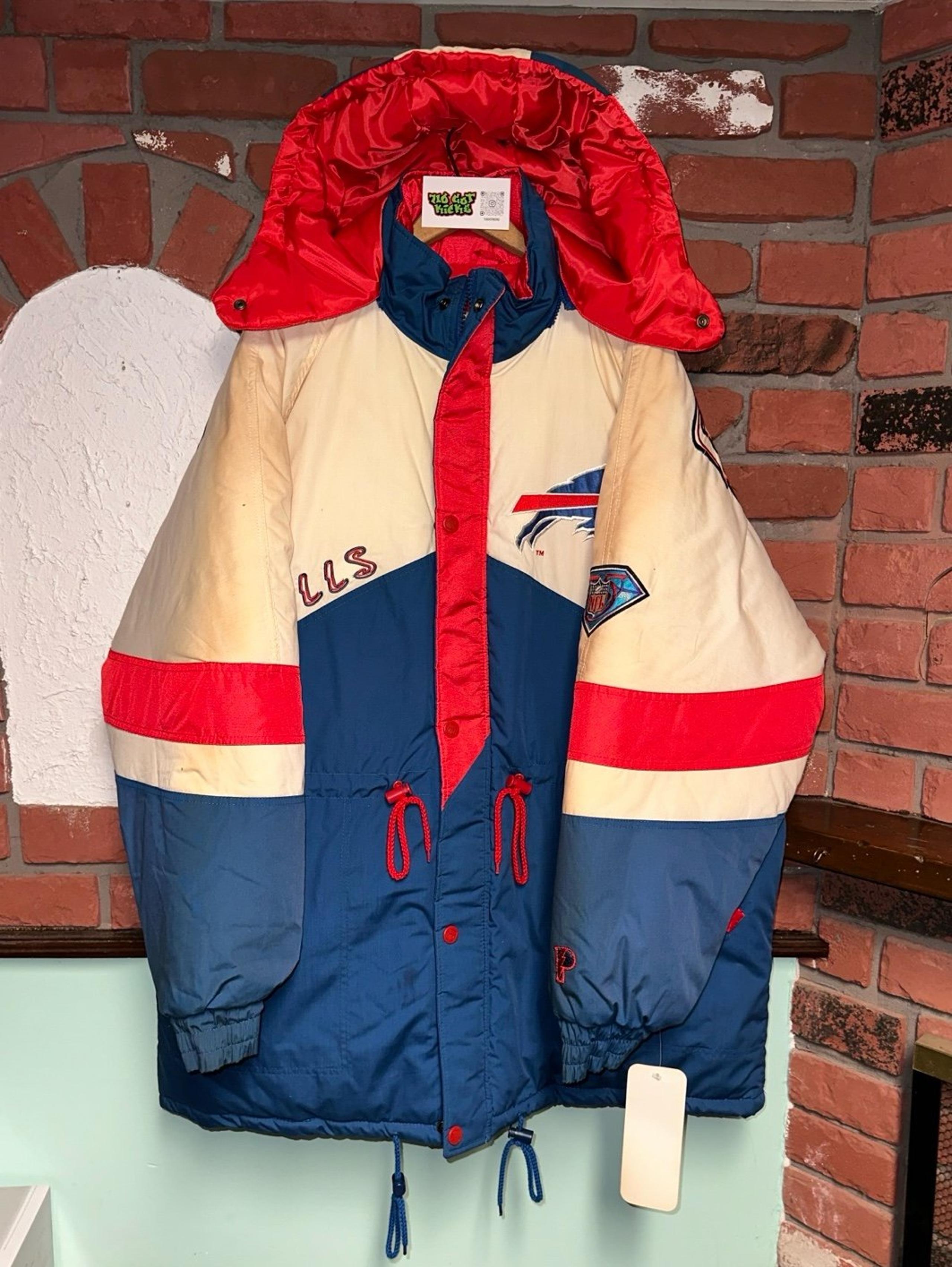 Vintage 1994 NFL Pro Player Buffalo Bills 75th Anniversary Winter Parka Jacket