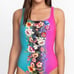 Johnny Was Swimsuit New! Ombré Garden One-Piece Size Small