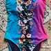 Johnny Was Swimsuit New! Ombré Garden One-Piece Size Small