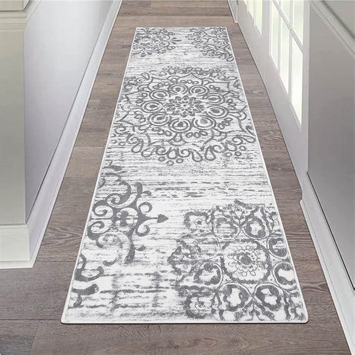 Vintage Runner Rug Non Slip Area Rugs Washable 2x6 Ft