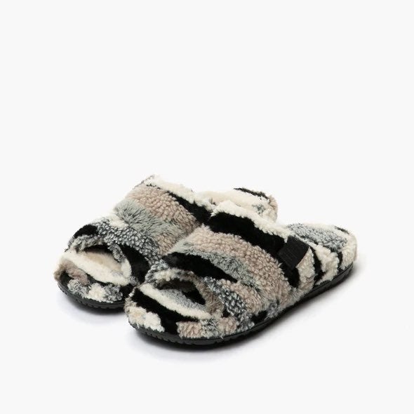 UGG Men's Fluff You Slide Slipper Grey Collage Camo 8US